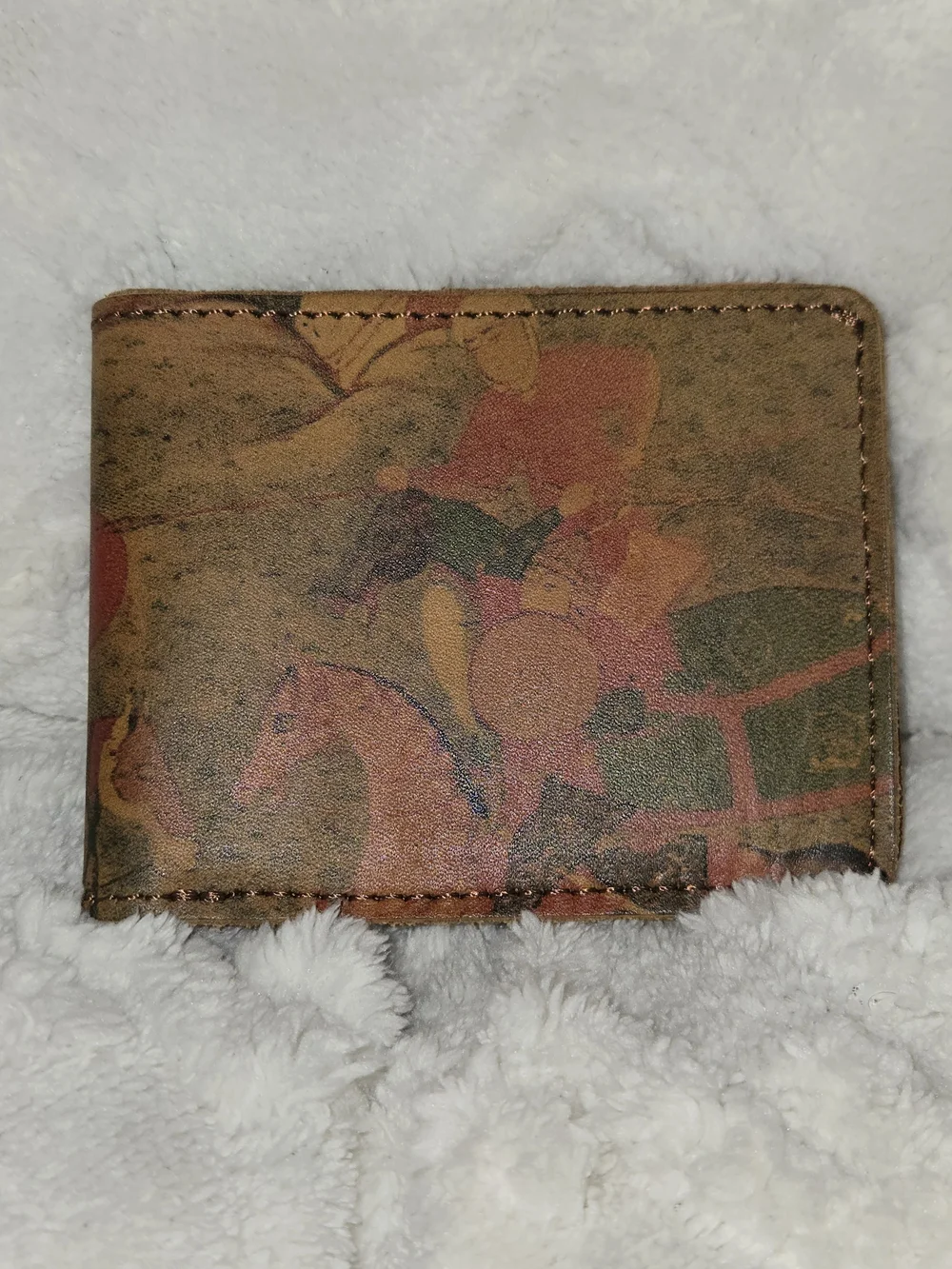 Kanishka Asian Traditional Warrior Oriental Art Leather Bifold Wallet